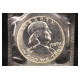 1959-P Uncirculated Franklin Silver Half Dollar