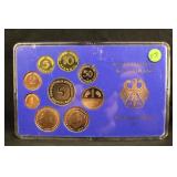 1977 West Germany Proof Set 9 Coins