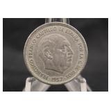 1957 Spanish 5 Pesetas