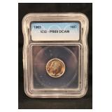 1963 PR69 ICG Certified Roosevelt Silver Dime