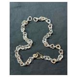 Tiffany and Co. 17' Heart Necklace  69.1g
