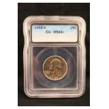 1955-D MS66 ICG Certified Silver Quarter