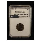 1943-D Certified Silver War Time Nickel