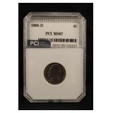 1963-D Certified Jefferson Nickel