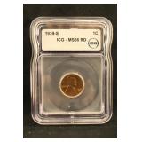 1939-S ICG MS66 Lincoln Wheat Cent