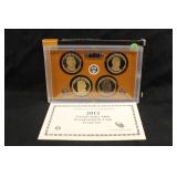 2012 U.S Mint Presidential $1 Coin Proof Set