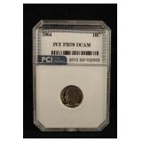 1964-P Certified Roosevelt Silver Dime