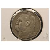 1934 Silver Poland 5 Zlotych