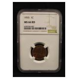 1955 MS66 Red Lincoln Wheat Cent