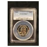 1961 PR67 Silver Quarter PCGS Certified