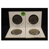 Lot of 4 Susan B. Anthony Dollar's