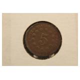 1868 Shield Nickel