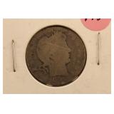1905 Barber Silver Quarter