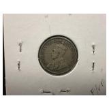 1918 Canadian silver 10-cent piece