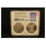 2018 Silver Eagle NGC Set First Day of Issue