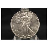 1936-P Uncirculated Walking Liberty Silver Half