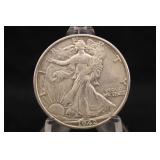 1942-D Walking Liberty Silver Half Dollar