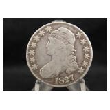 1827 Capped Bust Silver Half Dollar