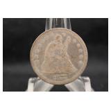 1877 Seated Liberty Silver Quarter