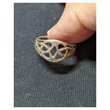 .925 Silver Celtic Ring Size 5