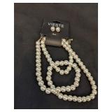 Vieste Set of Faux Pearls - New