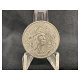 1950 Mexico Silver 50 Centavos