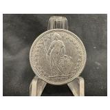 1906-B Silver 1 Franc