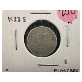 1923 Egyptian Silver 2 Piastres