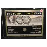 1906 Silver Barber Dime