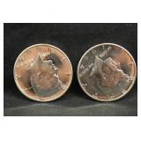 Lot of 2 1964 Kennedy Proof Half Dollars