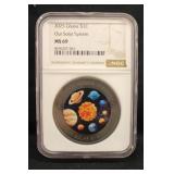 2025 Ghana Titanium Our Solar System Coin NGC MS69