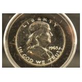 1963 Proof Franklin Silver Half Dollar