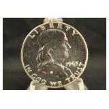 1963 Proof Franklin Silver Half Dollar