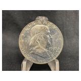 1963-D Uncirculated Franklin Silver Half Dollar