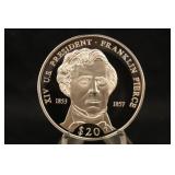 2000 $20 .999 Silver 20 gram Presidential Coin