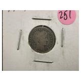 1914 Silver Barber Dime