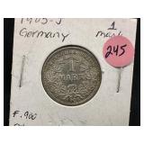 1905-J German 1 Mark