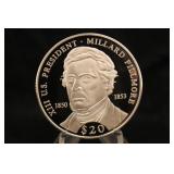 2000 $20 .999 Silver 20 gram Presidential Coin