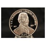 2000 $20 .999 Silver 20 gram Presidential Coin