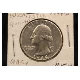 1944-D Uncirculated Washington Silver Quarter