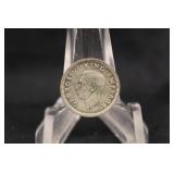 1942 New Zealand 3 Pence Silver Coin