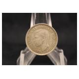 1942 Great Britton Silver 6 Pence Coin