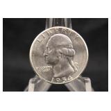 1954-S Uncirculated Washington Silver Quarter