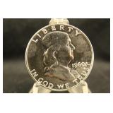 1960 Proof Franklin Silver Half Dollar