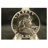 1960 Proof Franklin Silver Half Dollar