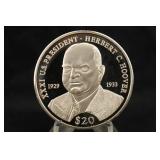 2000 $20 .999 Silver 20 gram Presidential Coin