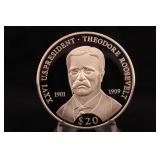 2000 $20 .999 Silver 20 gram Presidential Coin