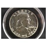 1962 Proof Franklin Silver Half Dollar