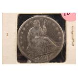 1874 Seated Liberty Silver Half Dollar