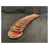 Roll of 1oz .999 Fine Copper Rounds
